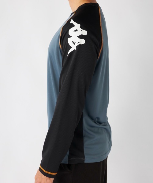 Kappa(カッパ)の「長袖Tシャツ織ステッチ×オミニ(Tシャツ/カットソー・メンズ・ブラック/ブルー・X-LARGE/MEDIUM/LARGE)」の5枚目の写真