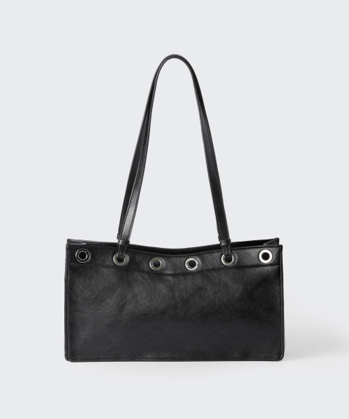 MUSINSA STANDARD WOMAN（ムシンサスタンダードウーマン）の「ウィメンズグロミットバゲットショルダーバッグ[ブラック]（ショルダーバッグ・レディース・その他・F）」の3枚目の写真