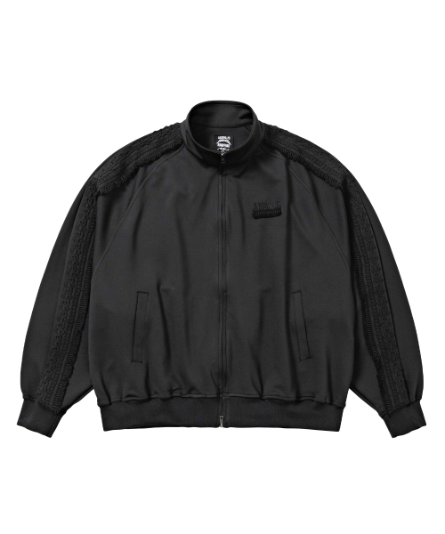 AJOBYAJO（アジョバイアジョ）の「Multi Lace Trim Raglan Track Jacket [BLACK]（ナイロンジャケット・レディース・その他・MEDIUM/LARGE/X-LARGE）」の2枚目の写真