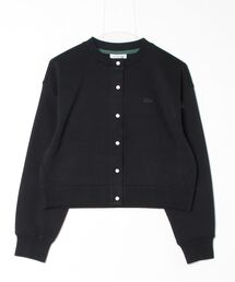 【LACOSTE】ショート丈ダブルフェイスカーディガン