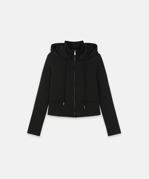 NACHE(ナチェ)の「DETACHABLE HOODIE ZIP-UP BLACK(パーカー・レディース・その他・SMALL/MEDIUM)」の4枚目の写真