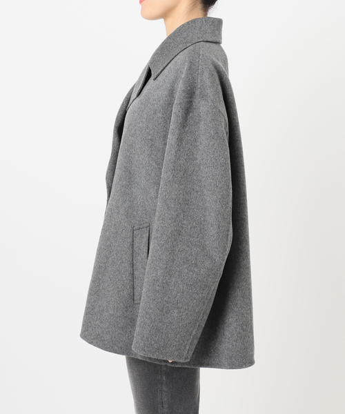 JOURNAL STANDARD relume（ジャーナルスタンダード　レリューム）の「ウールカシミヤハーフコート（その他アウター・レディース・ベージュ/チャコールグレー・36/38）」の19枚目の写真