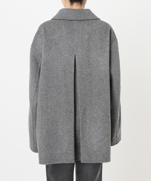 JOURNAL STANDARD relume（ジャーナルスタンダード　レリューム）の「ウールカシミヤハーフコート（その他アウター・レディース・ベージュ/チャコールグレー・36/38）」の8枚目の写真