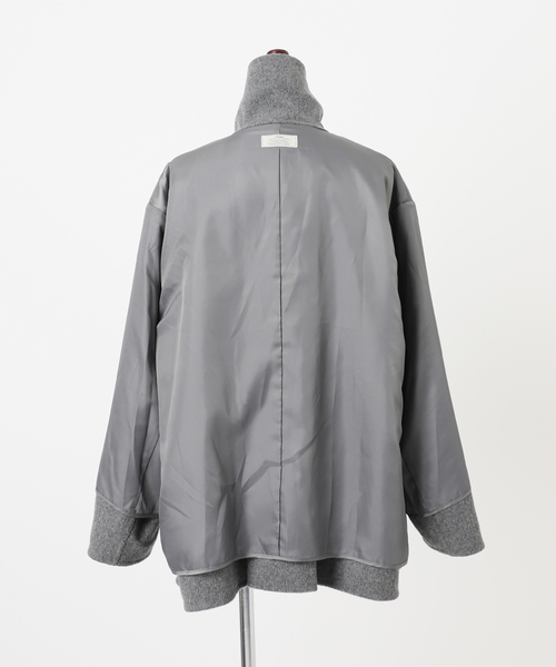 JOURNAL STANDARD relume（ジャーナルスタンダード　レリューム）の「ウールカシミヤハーフコート（その他アウター・レディース・ベージュ/チャコールグレー・36/38）」の13枚目の写真