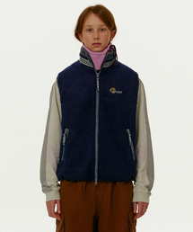 TEKET（テケット）の「CT Curve Boucle Fleece Vest Navy（その他アウター）」