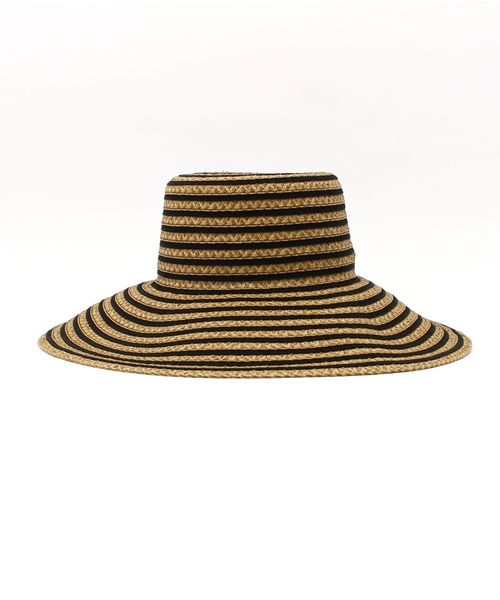 FIGARO Paris(フィガロパリ)の「ERIC JAVITS ストライプ HAT(ハット・レディース・ブラック系その他・FREE)」の4枚目の写真