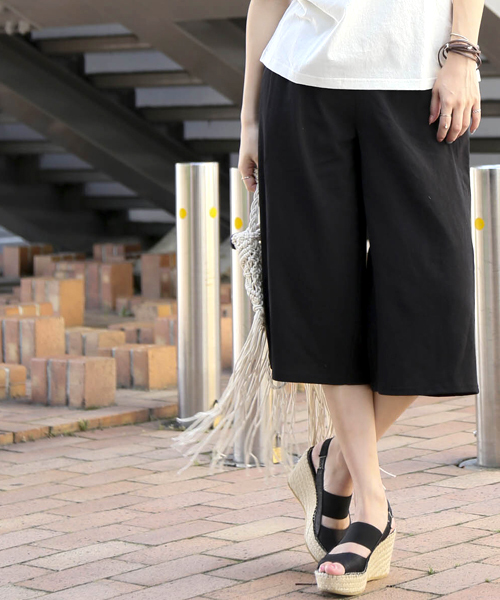 Denime（ドゥニーム）の「カットガウチョパンツ（その他パンツ・レディース・グレー/ネイビー/ブラック・FREE）」の12枚目の写真