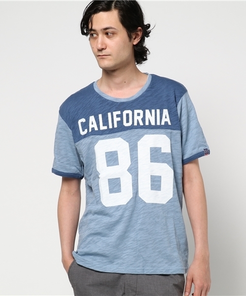 RODEO CROWNS WIDE BOWL(ロデオクラウンズワイドボウル)の「CA 86 フットボール Tシャツ(Tシャツ/カットソー・メンズ・ブルー/ダークブルー・X-LARGE/MEDIUM/LARGE)」の9枚目の写真