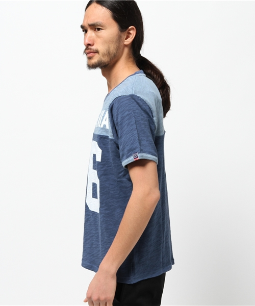 RODEO CROWNS WIDE BOWL(ロデオクラウンズワイドボウル)の「CA 86 フットボール Tシャツ(Tシャツ/カットソー・メンズ・ブルー/ダークブルー・X-LARGE/MEDIUM/LARGE)」の3枚目の写真