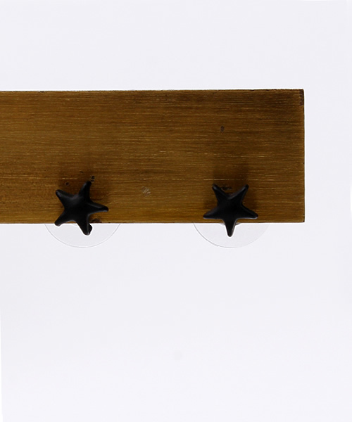 Fun & Daily(ファンアンドデイリー)の「F&D : ブラックスターピアス(ピアス(両耳用)・レディース・ブラック・FREE)」の3枚目の写真