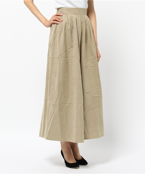 Re:EDIT（リエディ）の「ピーチスキンスカンツ/ガウチョ/ワイドパンツ[2016秋新作][リエディオリジナル][2016AW展示会][Re:EDIT/リエディ]（その他パンツ・レディース・ベージュ/オレンジ/キャメル/ブラック・LARGE/MEDIUM）」の2枚目の写真