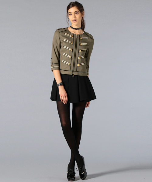 GUILD PRIME（ギルドプライム）の「【GUILD PRIME】WOMENS ナポレオンミリタリージャケット（ミリタリージャケット・レディース・カーキ・36/34）」の12枚目の写真