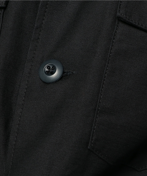 JACKROSE(ジャックローズ)の「ALPHA バック刺繍ミリタリーシャツ(シャツ/ブラウス・メンズ・ブラック/カーキ・M/L)」の9枚目の写真