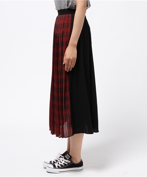 MOUSSY（マウジー）の「CHECK PANEL PLEATS SKIRT（スカート・レディース・レッド系その他/グリーン系その他・1/2）」の7枚目の写真