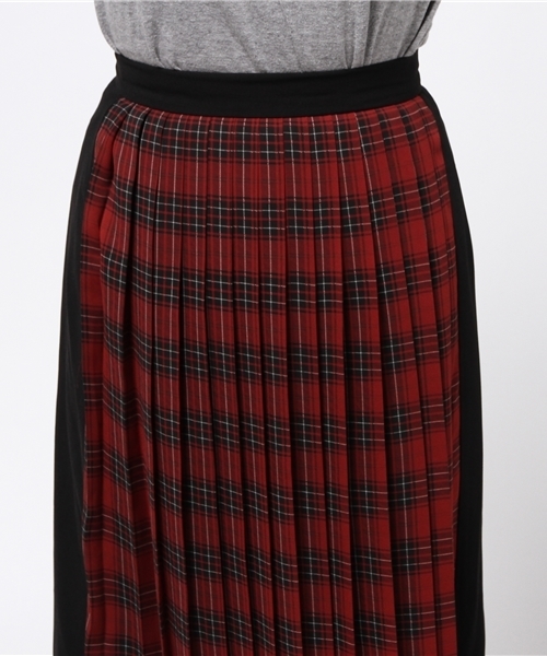 MOUSSY（マウジー）の「CHECK PANEL PLEATS SKIRT（スカート・レディース・レッド系その他/グリーン系その他・1/2）」の9枚目の写真
