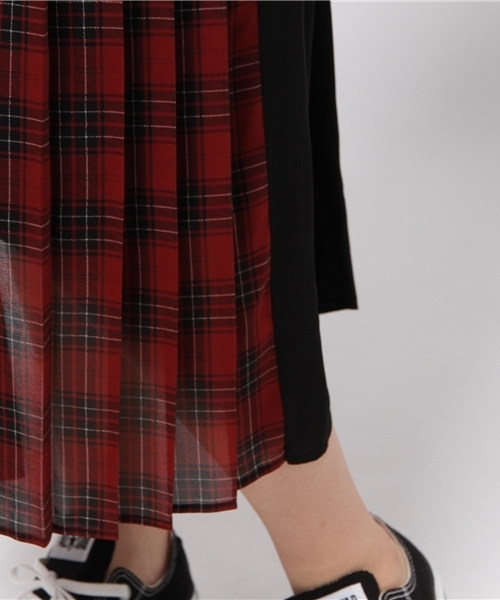 MOUSSY（マウジー）の「CHECK PANEL PLEATS SKIRT（スカート・レディース・レッド系その他/グリーン系その他・1/2）」の11枚目の写真