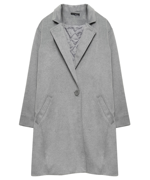 Re:EDIT（リエディ）の「選べる裏地付きあったかチェスターコート（チェスターコート・レディース・ベージュ/ダークグレー/ダークベージュ/キャメル/ライトグレー/タン/グレー/チャコールグレー/ダークブラック/ブラック/ピンクベージュ/ベージュ系その他/アッシュグレー/トップグレー・LARGE/MEDIUM）」の7枚目の写真