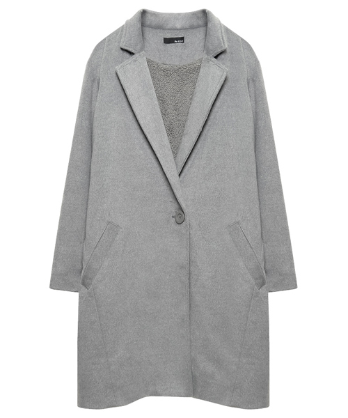 Re:EDIT（リエディ）の「選べる裏地付きあったかチェスターコート（チェスターコート・レディース・ベージュ/ダークグレー/ダークベージュ/キャメル/ライトグレー/タン/グレー/チャコールグレー/ダークブラック/ブラック/ピンクベージュ/ベージュ系その他/アッシュグレー/トップグレー・LARGE/MEDIUM）」の6枚目の写真