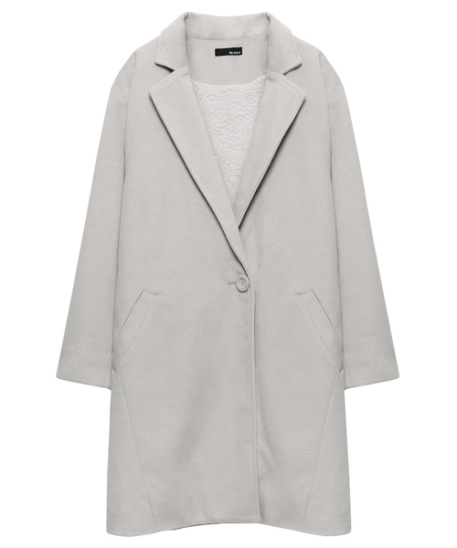 Re:EDIT（リエディ）の「選べる裏地付きあったかチェスターコート（チェスターコート・レディース・ベージュ/ダークグレー/ダークベージュ/キャメル/ライトグレー/タン/グレー/チャコールグレー/ダークブラック/ブラック/ピンクベージュ/ベージュ系その他/アッシュグレー/トップグレー・LARGE/MEDIUM）」の9枚目の写真