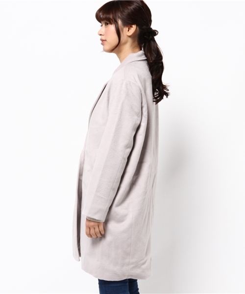 Re:EDIT（リエディ）の「選べる裏地付きあったかチェスターコート（チェスターコート・レディース・ベージュ/ダークグレー/ダークベージュ/キャメル/ライトグレー/タン/グレー/チャコールグレー/ダークブラック/ブラック/ピンクベージュ/ベージュ系その他/アッシュグレー/トップグレー・LARGE/MEDIUM）」の21枚目の写真