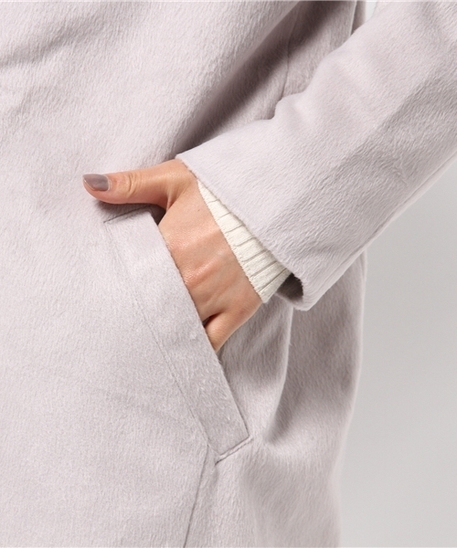 Re:EDIT（リエディ）の「選べる裏地付きあったかチェスターコート（チェスターコート・レディース・ベージュ/ダークグレー/ダークベージュ/キャメル/ライトグレー/タン/グレー/チャコールグレー/ダークブラック/ブラック/ピンクベージュ/ベージュ系その他/アッシュグレー/トップグレー・LARGE/MEDIUM）」の16枚目の写真