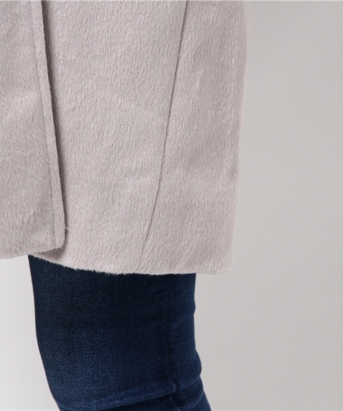 Re:EDIT（リエディ）の「選べる裏地付きあったかチェスターコート（チェスターコート・レディース・ベージュ/ダークグレー/ダークベージュ/キャメル/ライトグレー/タン/グレー/チャコールグレー/ダークブラック/ブラック/ピンクベージュ/ベージュ系その他/アッシュグレー/トップグレー・LARGE/MEDIUM）」の17枚目の写真