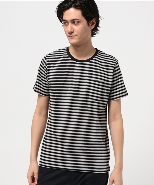 NANO universe(ナノユニバース)の「:24/-天竺ボーダークルーポケT(Tシャツ/カットソー・メンズ・その他1/その他3/その他2・LARGE/SMALL/X-LARGE/MEDIUM)」の2枚目の写真