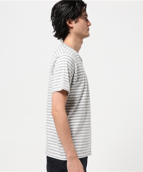 NANO universe(ナノユニバース)の「:24/-天竺ボーダークルーポケT(Tシャツ/カットソー・メンズ・その他1/その他3/その他2・LARGE/SMALL/X-LARGE/MEDIUM)」の4枚目の写真