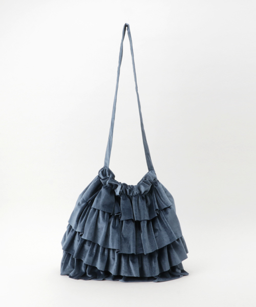 MERLOT（メルロー）の「ベロアティーアドバッグ2189（ショルダーバッグ・レディース・ブラック/ピンク/ベージュ/ブルー/ブラウン/イエロー・FREE）」の19枚目の写真