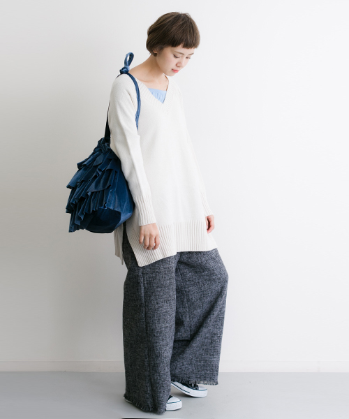 MERLOT（メルロー）の「ベロアティーアドバッグ2189（ショルダーバッグ・レディース・ブラック/ピンク/ベージュ/ブルー/ブラウン/イエロー・FREE）」の17枚目の写真