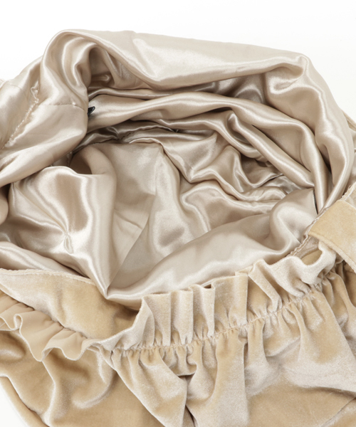 MERLOT（メルロー）の「ベロアティーアドバッグ2189（ショルダーバッグ・レディース・ブラック/ピンク/ベージュ/ブルー/ブラウン/イエロー・FREE）」の13枚目の写真