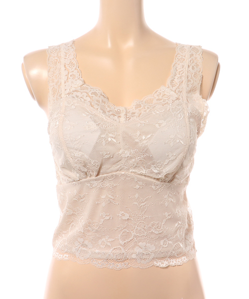 mysty woman（ミスティウーマン）の「ストレッチレースカップインビスチェ（その他トップス・レディース・グレイッシュブルー/ピンク/アイボリー/ブラック・FREE）」の2枚目の写真