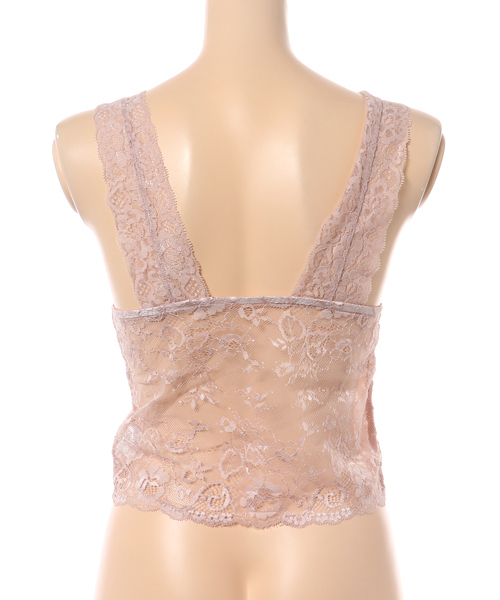 mysty woman（ミスティウーマン）の「ストレッチレースカップインビスチェ（その他トップス・レディース・グレイッシュブルー/ピンク/アイボリー/ブラック・FREE）」の6枚目の写真