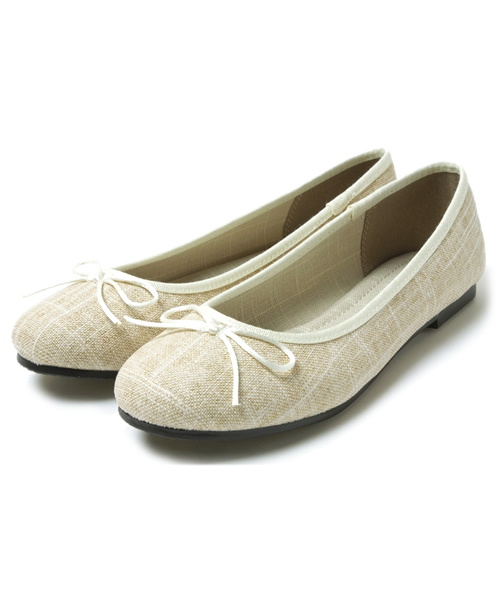 earth music&ecology（アースミュージックアンドエコロジー）の「RibbonFlat/Shoes（バレエシューズ・レディース・ブラック/レッド/アイボリー・SMALL/MEDIUM/LARGE/XS.P）」の2枚目の写真