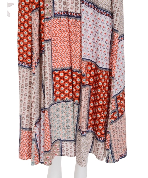 merry jenny（メリージェニー）の「パッチワークパターンマキシワンピース（ワンピース・レディース・オレンジ/ブルー/グリーン・FREE）」の10枚目の写真