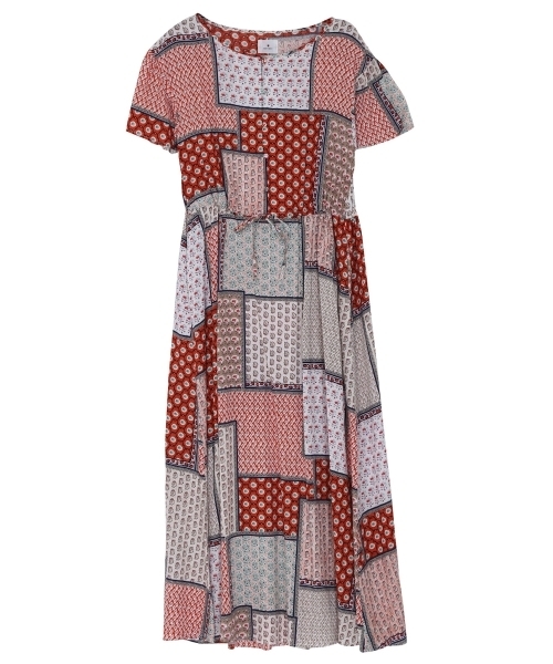 merry jenny（メリージェニー）の「パッチワークパターンマキシワンピース（ワンピース・レディース・オレンジ/ブルー/グリーン・FREE）」の11枚目の写真