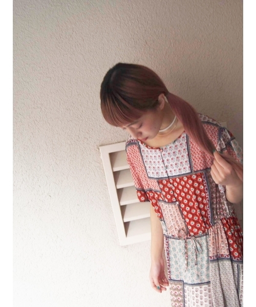 merry jenny（メリージェニー）の「パッチワークパターンマキシワンピース（ワンピース・レディース・オレンジ/ブルー/グリーン・FREE）」の17枚目の写真