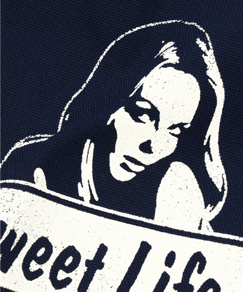 HYSTERIC GLAMOUR(ヒステリックグラマー)の「SWEET LIFEトート M(トートバッグ・レディース・ネイビー・FREE)」の5枚目の写真