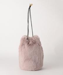 ODETTE E ODILE | O フェイクファー キンチャクバッグ(ハンドバッグ)