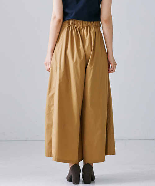 IEDIT（イディット）の「ＩＥＤＩＴ　ロングスカート感覚ではけるらくちんタイ風ワイドパンツ（その他パンツ・レディース・キャメル/カーキ・XX-LARGE/LARGE/X-LARGE/MEDIUM/NM/SMALL/NS/3T/2T）」の9枚目の写真