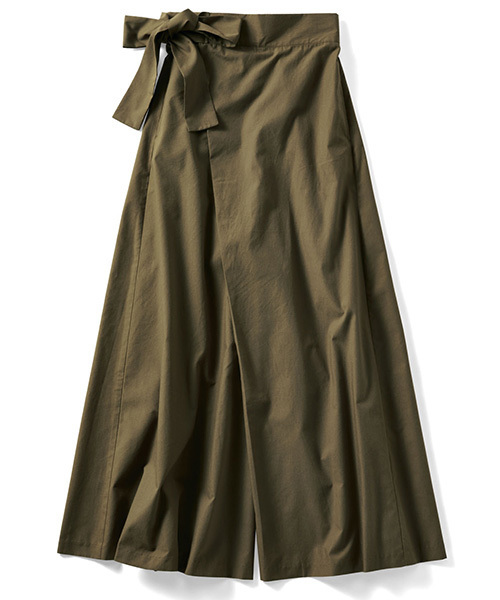 IEDIT（イディット）の「ＩＥＤＩＴ　ロングスカート感覚ではけるらくちんタイ風ワイドパンツ（その他パンツ・レディース・キャメル/カーキ・XX-LARGE/LARGE/X-LARGE/MEDIUM/NM/SMALL/NS/3T/2T）」の10枚目の写真