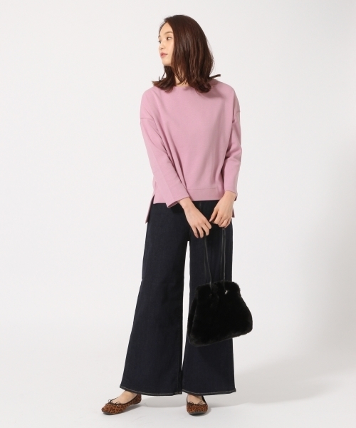 GLOBAL WORK（グローバルワーク）の「ムジワイドプルオーバー/763641（Tシャツ/カットソー・レディース・ライトパープル/グリーン/ホワイト/ベージュ系その他/ネイビー・MEDIUM/LARGE）」の12枚目の写真