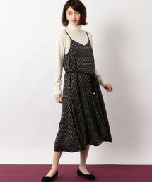 green label relaxing | CF モチーフプリント キャミワンピース ◆(ワンピース)