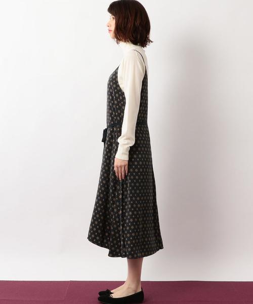 green label relaxing（グリーンレーベルリラクシング）の「CF モチーフプリント キャミワンピース ◆（ワンピース・レディース・レッド/ネイビー・FREE）」の5枚目の写真