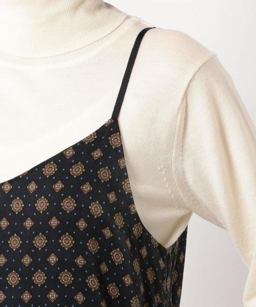 green label relaxing（グリーンレーベルリラクシング）の「CF モチーフプリント キャミワンピース ◆（ワンピース・レディース・レッド/ネイビー・FREE）」の11枚目の写真