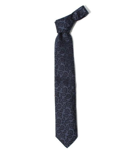 UNITED ARROWS(ユナイテッドアローズ)の「UA I ペイズリータイ3 12FW(ネクタイ・メンズ・ダークグレー/コバルトブルー・フリー)」の2枚目の写真