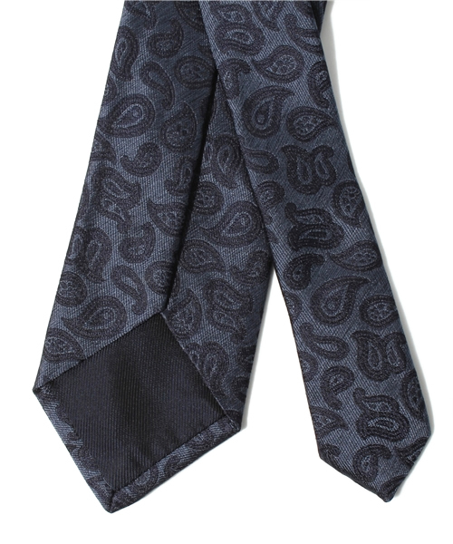 UNITED ARROWS(ユナイテッドアローズ)の「UA I ペイズリータイ3 12FW(ネクタイ・メンズ・ダークグレー/コバルトブルー・フリー)」の3枚目の写真