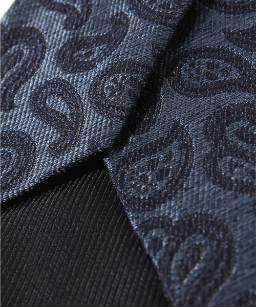 UNITED ARROWS(ユナイテッドアローズ)の「UA I ペイズリータイ3 12FW(ネクタイ・メンズ・ダークグレー/コバルトブルー・フリー)」の4枚目の写真