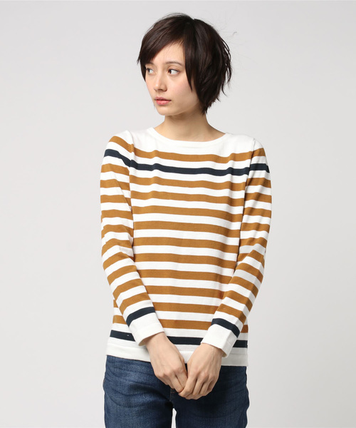 AIGLE（エーグル）の「ラユールプルオーバー（ニット/セーター・レディース・ホワイト/ダークネイビー・36/38/40）」の6枚目の写真