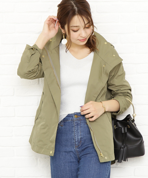 N.（N. Natural Beauty Basic）（エヌエヌナチュラルビューティーベーシック）の「◆マウンテンパーカー（マウンテンパーカー・レディース・ベージュ/ネイビー/カーキ・MEDIUM）」の3枚目の写真